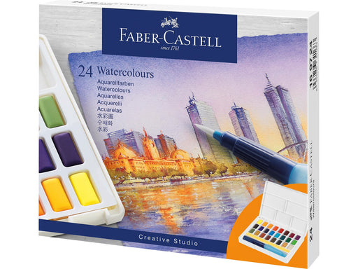 Faber-Castell Aquarellfarben in Näpfchen 24er Etui