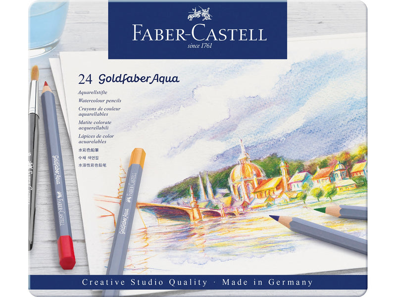 Faber-Castell Aqua.stift Goldfaber Aqua 24-Metalletui