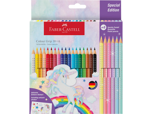 Faber-Castell Buntstift Colour Grip Einhorn 18+6