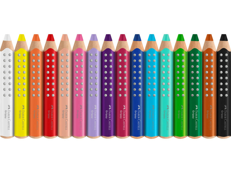 Faber-Castell Buntstift Grippy 16er Set mit Spitzer