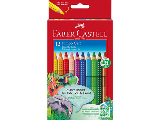 Faber-Castell Buntstift Jumbo Grip 12er-Kartonetui