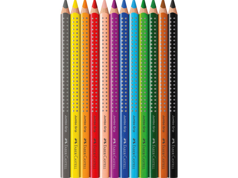 Faber-Castell Buntstift Jumbo Grip 12er-Kartonetui