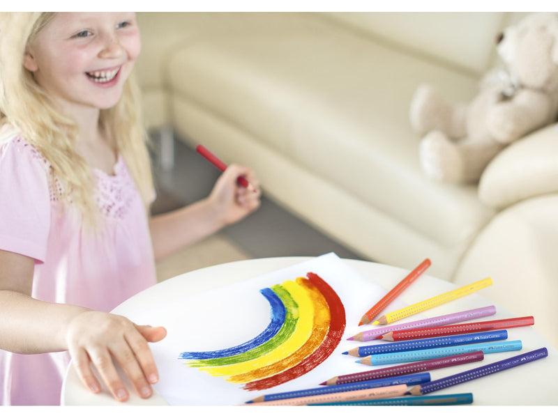 Faber-Castell Buntstift Jumbo Grip 12er-Kartonetui
