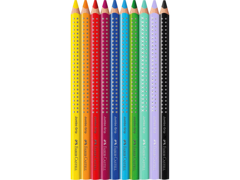 Faber-Castell Buntstift Jumbo Grip Einhorn 8+2 Karton