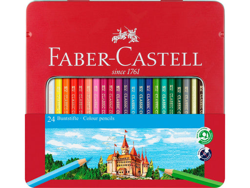 Faber-Castell Buntstift hexagonal 24er-Metalletui