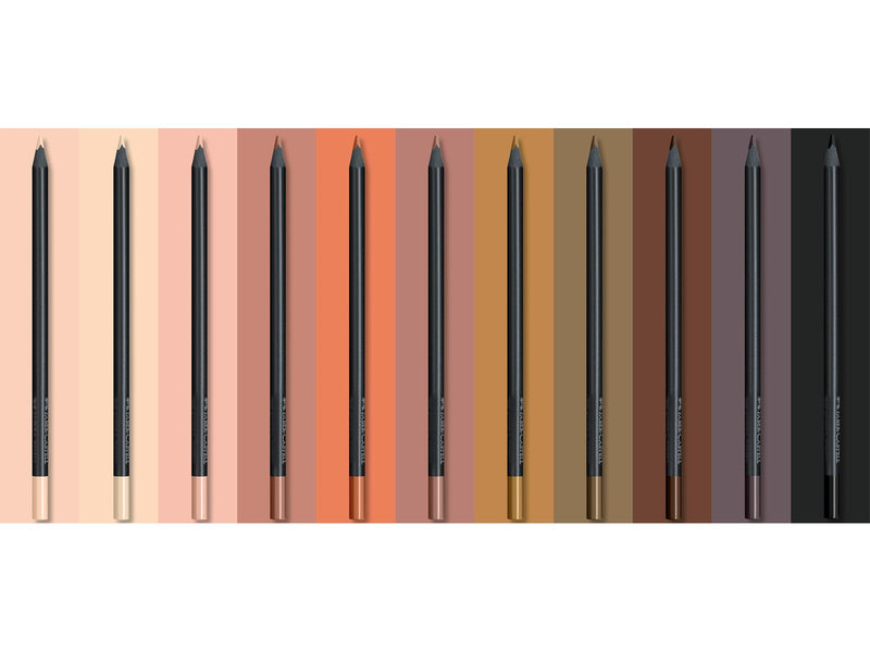 Faber-Castell Buntstifte Black Edition Skin Tones 12er