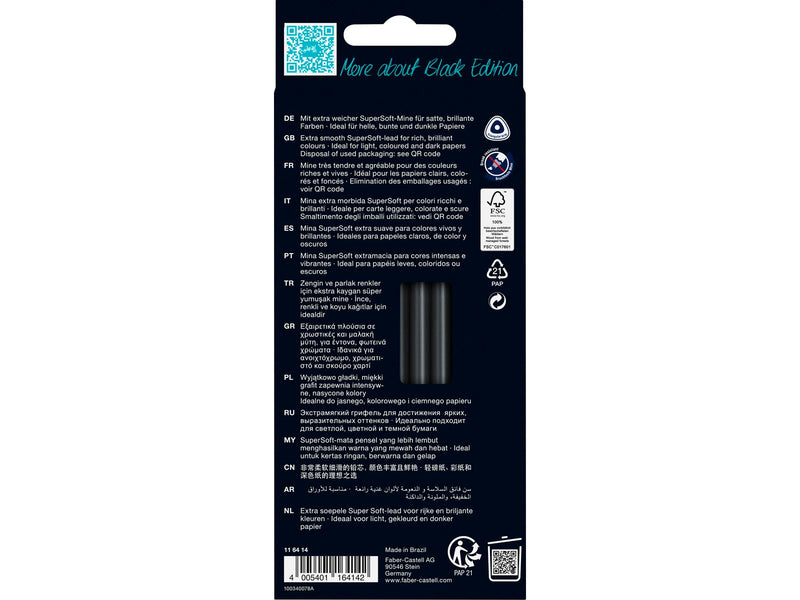 Faber-Castell Buntstifte Black Edition Skin Tones 12er