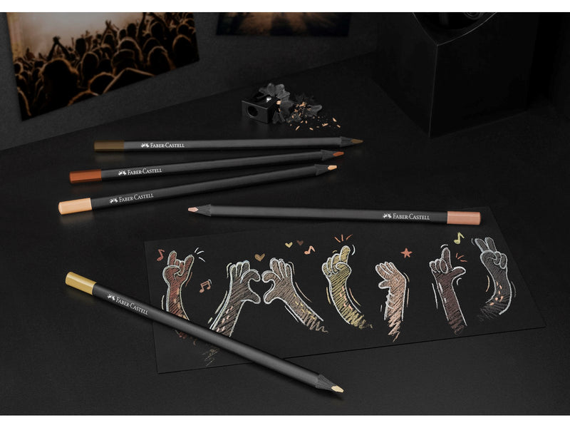 Faber-Castell Buntstifte Black Edition Skin Tones 12er