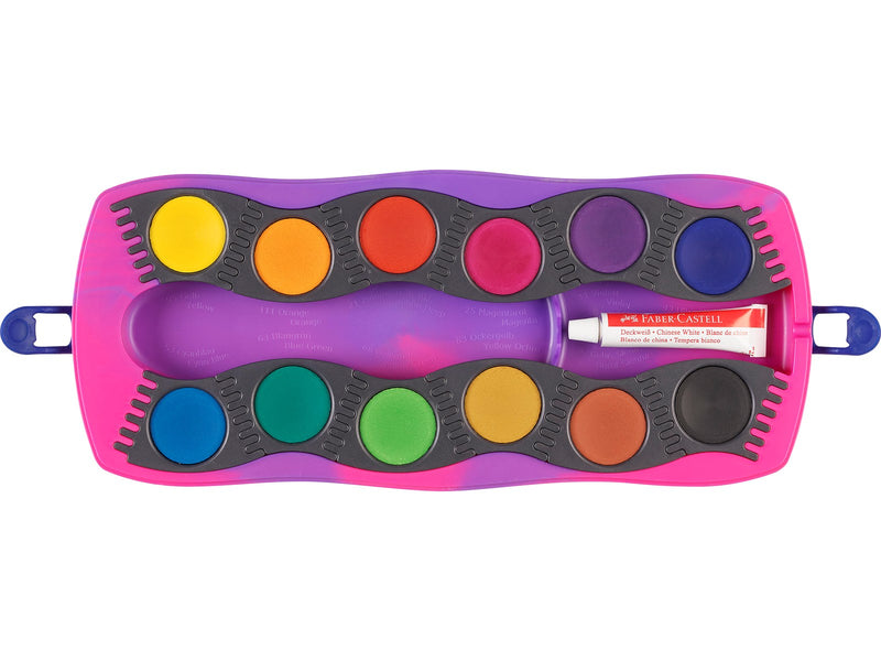 Faber-Castell Farbkasten Connector 12 Einhorn Deckweiß
