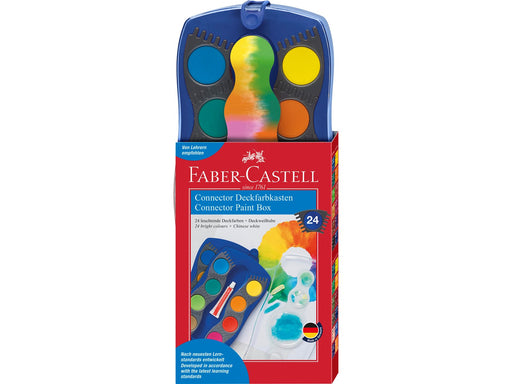 Faber-Castell Farbkasten Connector 24 Farben blau