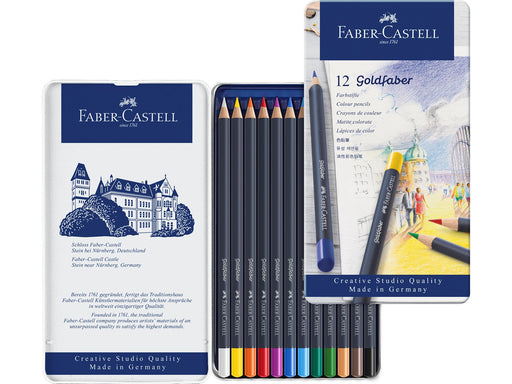 Faber-Castell Farbstift Goldfaber 12-Metalletui