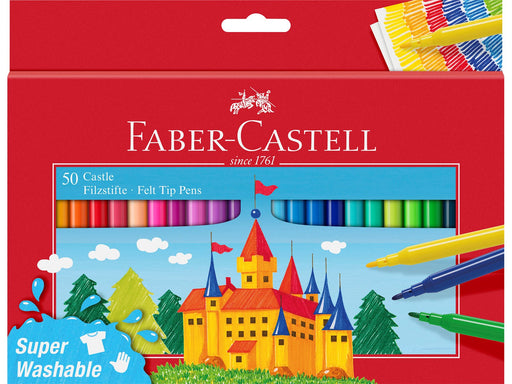 Faber-Castell Filzstift Castle 50er Kartonetui