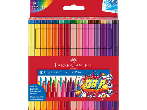 Faber-Castell Filzstift Grip Colour Marker 30x Etui