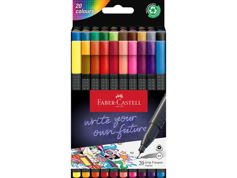 Faber-Castell Finepen Grip 0.4 20er Etui