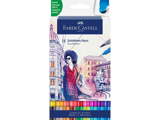 Faber-Castell Gofa Aqua Dual Marker 18er Etui