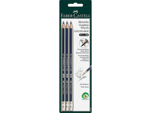 Faber-Castell Goldaber with G-tip Pack of 3