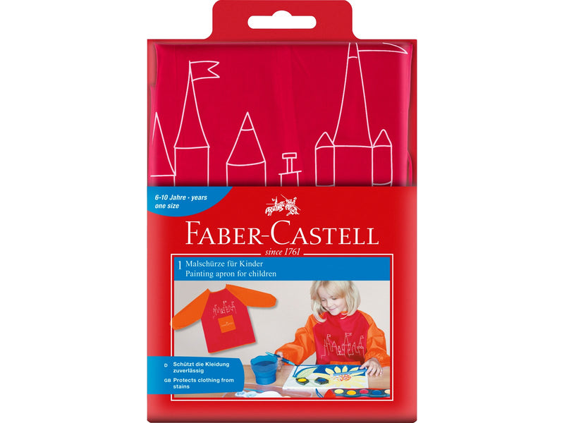 Faber-Castell Malschürze für Kinder Farbe rot/orange
