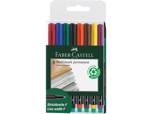Faber-Castell Marker Multimark permanent F 8er Etui
