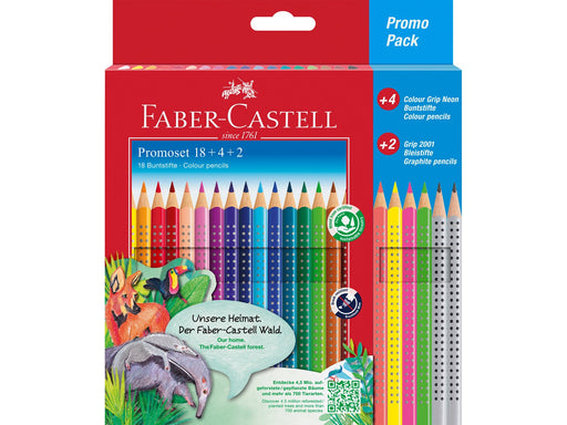 Faber-Castell Promotionset Colour Grip 18+4+2