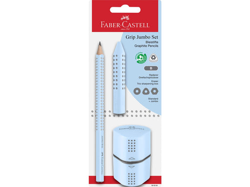 Faber-Castell Set Jumbo Grip sky blue BK
