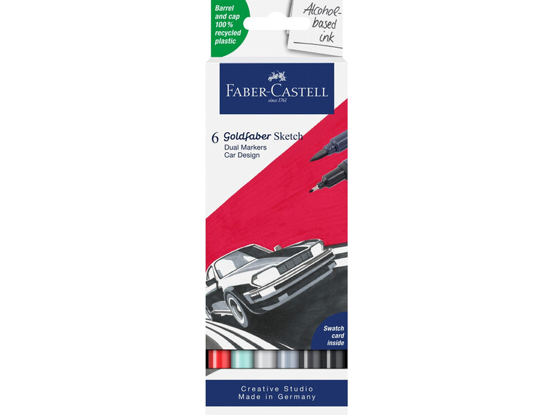 Faber-Castell Sketch Marker Gofa 6er Etui Car design