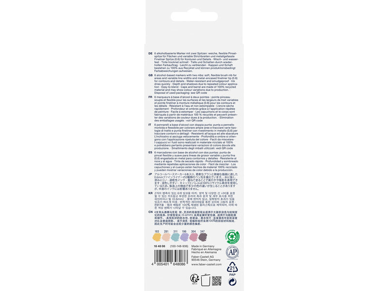 Faber-Castell Sketch Marker Gofa 6er Etui Fashion