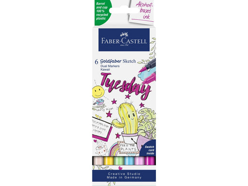 Faber-Castell Sketch Marker Gofa 6er Etui Kawaii