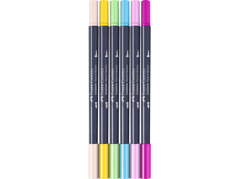 Faber-Castell Sketch Marker Gofa 6er Etui Kawaii