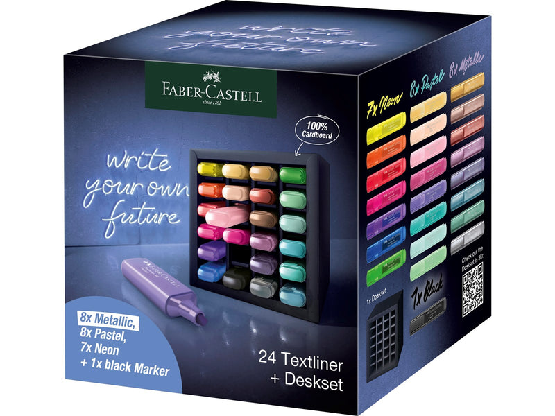 Faber-Castell Textmarker TL 46 24er Deskset
