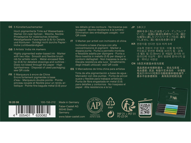 Faber-Castell Tuschestift PAP Dual Marker 5x Tiere
