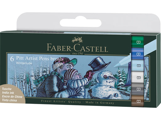 Faber-Castell Tuschestift Pitt Artist Pen B Winter 6x