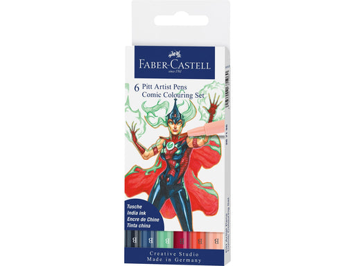 Faber-Castell Tuschestift Pitt Artist Pen Comic 6x