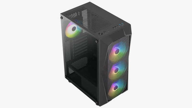 AeroCool PC Gehäuse Falcon A-BK-v2 Mid-Tower Schwarz