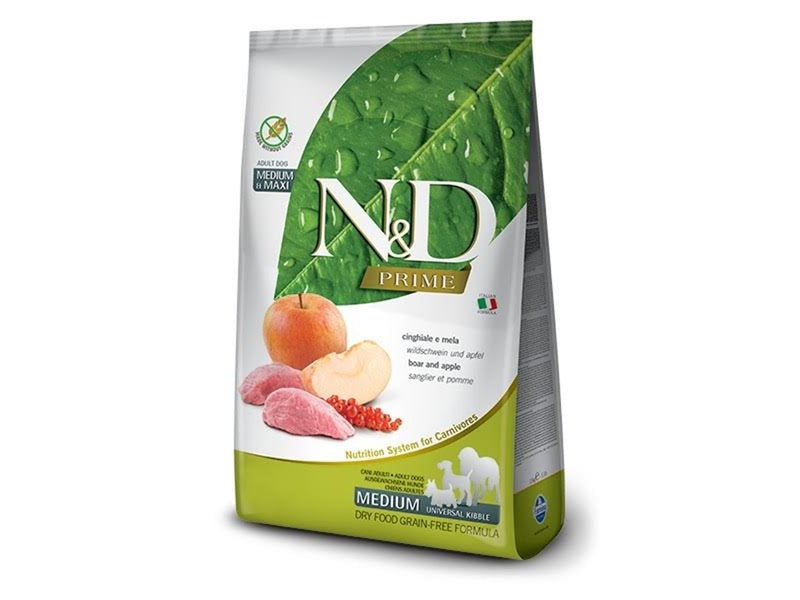 Farmina N&D PRIME DOG WILD BOAR AND APPLE ADULT MEDIUM & MAXI 12 kg