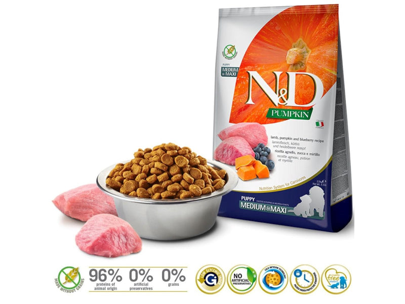 Farmina Pet Food LAMB & BLUEBERRY PUPPY MEDIUM & MAXI 2.5kg