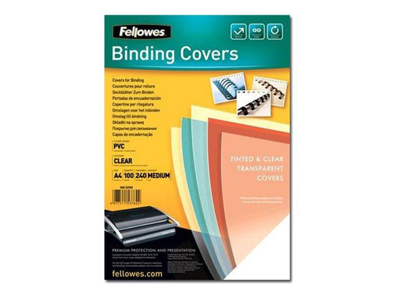 Fellowes - 100 pcs. - 240 g/m² - PVC binding cover