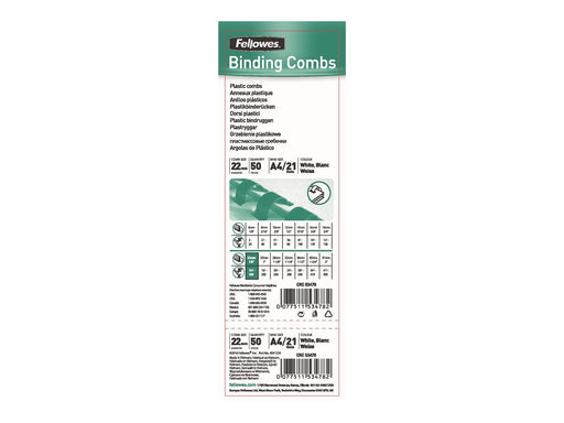 Fellowes - 50 pcs. - plastic binding comb