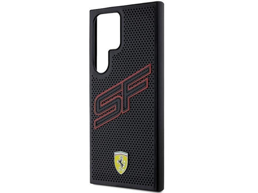 Ferrari Big SF Perforated Case for Samsung Galaxy S24 Ultra - Black