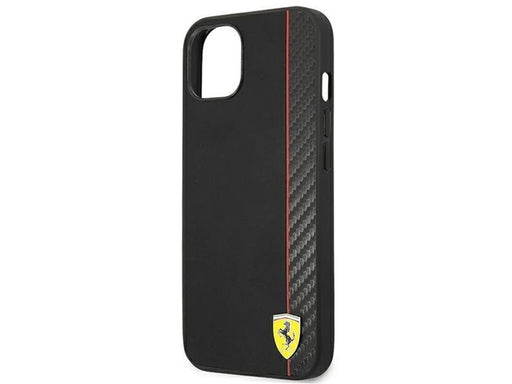 Ferrari Carbon Case for iPhone 14 Plus - Black