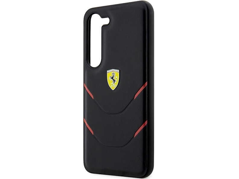 Ferrari Hot Stamp Lines Case for Samsung Galaxy S23+ - Black