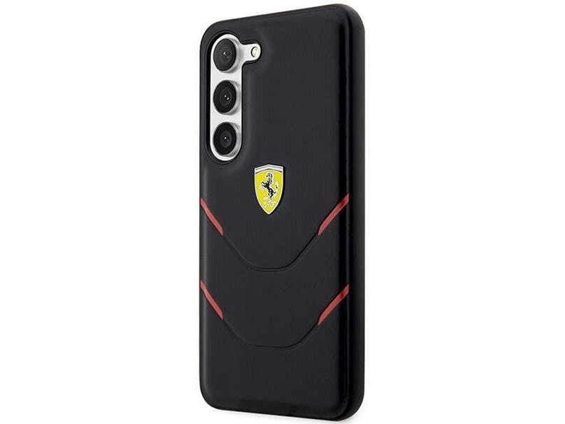 Ferrari Hot Stamp Lines Case for Samsung Galaxy S23+ - Black