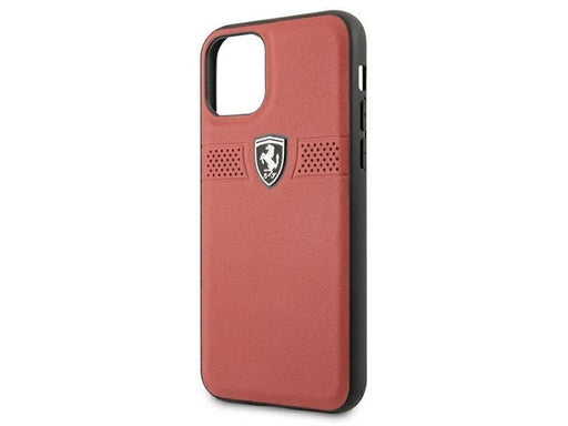 Ferrari Off Track Leather Case for iPhone 11 Pro - Red
