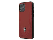 Ferrari Off Track Perforated Case for iPhone 12 / iPhone 12 Pro - Red