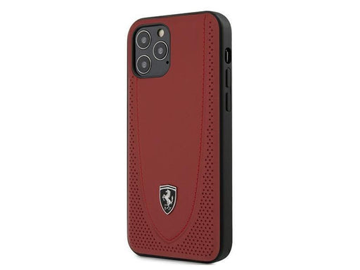 Ferrari Off Track Perforated Case for iPhone 12 / iPhone 12 Pro - Red