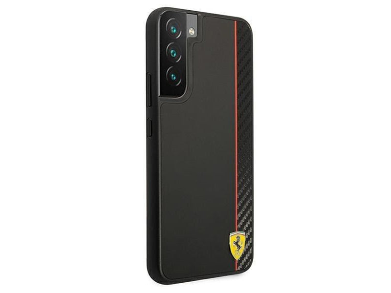 Ferrari On Track Carbon Stripe Case for Samsung Galaxy S22+ - Black