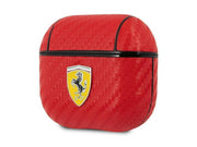 Ferrari On Track PU Carbon Case for AirPods 3 - Red