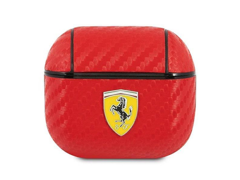 Ferrari On Track PU Carbon Case for AirPods 3 - Red