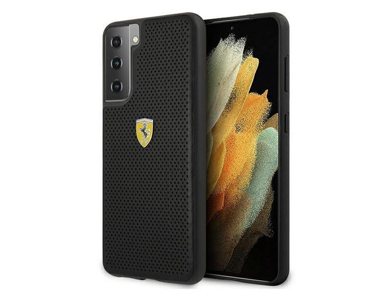 Ferrari On Track Perforated Case for Samsung Galaxy S21 - Black