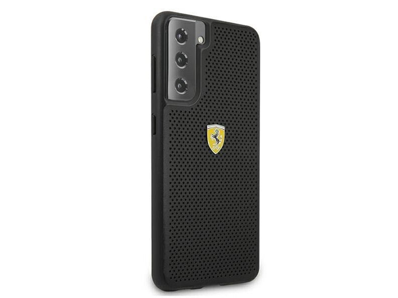 Ferrari On Track Perforated Case for Samsung Galaxy S21 - Black