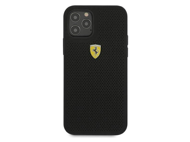 Ferrari On Track Perforated Case for iPhone 12 / iPhone 12 Pro - Black